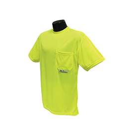 RADWEAR ST11-NPGS-XL Safety T-Shirt, XL, Polyester, Green, Short Sleeve, Pullover Closure