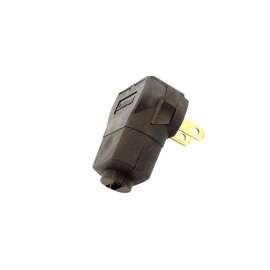 Leviton C25-101AN-00E Electrical Plug, 2 -Pole, 15 A, 125 V, NEMA: NEMA 1-15P, Black