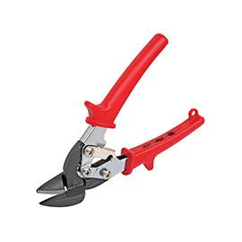 Malco AVsMini Series AVM6 EV Aviation Snip, Left Cut, Spring-Loaded Handle, Red Handle