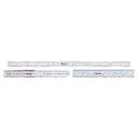 Series 182 Steel Rulers, 6 in, Wide, Stainless Steel, Inch/Metric, Rigid