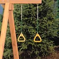 PLAYSTAR PS 7836 Gym Ring, Polyethylene, Gold/Yellow