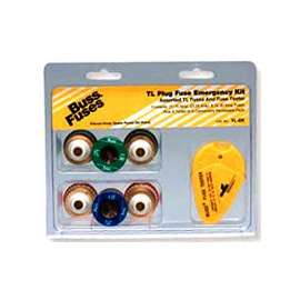 Bussmann TL-EK Fuse Kit, 125 V, Emergency, TL Edison Base Plug Fuse