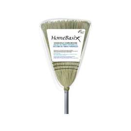 Simple Spaces 105 Household Broom, 11 in Sweep Face, 14-1/2 in L Trim, Natural Fiber Bristle, Natural Bristle
