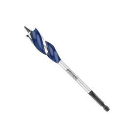 IRWIN SPEEDBOR 3041017 Auger Boring Bit, 13/16 in Dia, 6 in OAL, Tapered Flute, 3-Flute, 1/4 in Dia Shank