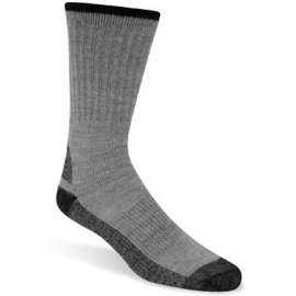 2PK LG GRY Work Sock