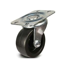DH CASTERS C-GD20PS Swivel Caster, 2 in Dia Wheel, 15/16 in W Wheel, Plastic Wheel, 125 lb