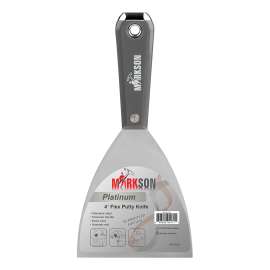 MARKSON Putty Knife 4", Scraper Tool Stainless Steel Blade, Paint Scraper with Nylon Handle Hammer End