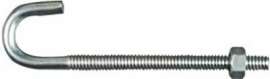1/4x4 Zinc J Bolt