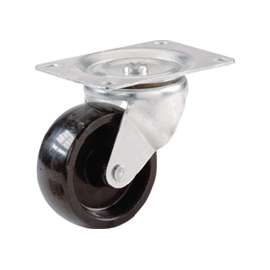 Shepherd Hardware 9392 Swivel Caster, 2 in Dia Wheel, 3/4 in W Wheel, Polypropylene Wheel, 125 lb