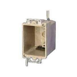 fiberglassBOX 9363-EWK Electrical Box, 1 -Gang, Fiberglass Reinforced Polyester BMC, Beige/Tan, Bracket Mounting