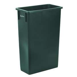 PLASTIC PRINCE 23 Gallon Slim Trash Can Kitchen, Commercial Tall Trash Bin Narrow, Rectangular Slim Jim Skinny Garbage Can for Home Garage Cabinet Restaurant, Green