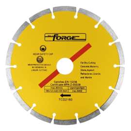 segmented diamond blade dry 7"(180mm);suitable for dry cutting tiles,paving slabs,breeze blocks and brickwork etc