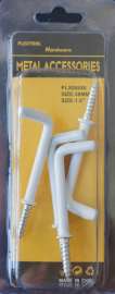 Plextool Plastic Square Hook Screw 1.5", 5pcs/PK, 24 PK/Box, Total 120pcs (PLX00680)