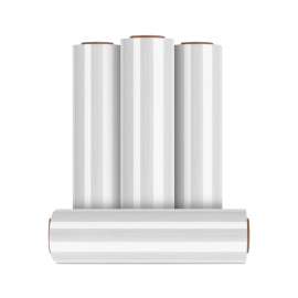 PLASTIC PRINCE 18" x 1000 ft 70 Gauge 4 Rolls Pallet Hand Shrink Wrap Stretch Wrap High Quality 1 Pack (4)