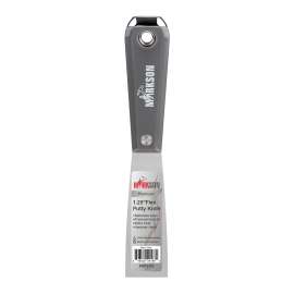 MARKSON Putty Knife 1.25", Scraper Tool Stainless Steel Blade, Paint Scraper with Nylon Handle Hammer End