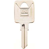 HY-KO 11010TM2 Key Blank, Brass, Nickel, For: Trimark Cabinet, House Locks and Padlocks