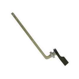 ProSource Toilet Flush Lever, Front Mounting, 9 in L Flush Arm, Plastic, Chrome