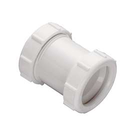 Plumb Pak PP55-4W Sink Drain Coupling, 1-1/2 in, Slip Joint, Polypropylene, White
