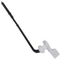 ProSource Toilet Flush Lever, Front Mounting, 8 in L Flush Arm, Plastic