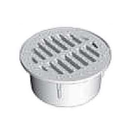DrainTech 0330SDB Drop-In Drain Grate, 3.58 in Dia, Round, Polyethylene, Black