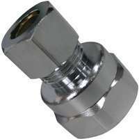 Exclusively Orgill PMB-259-3L Water Supply Connector, 1/2 x 3/8 in, FIP x Compression, Brass, Chrome