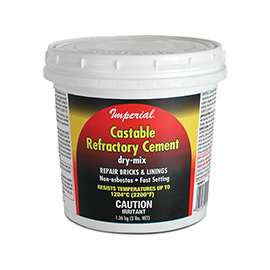 Imperial KK0062 Refractory Cement, Solid, Light Brown, 12 lb Tub