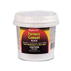 Imperial KK0304 Furnace Cement, Black, 32 oz