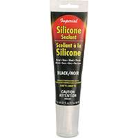Imperial KK0309 Silicone Sealant, Paste, Black, 2.7 oz Tube