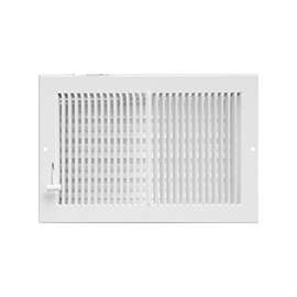 Imperial RG0289 Multi-Shutter Register, 5-1/4 in L, 11-1/4 in W, Steel, White