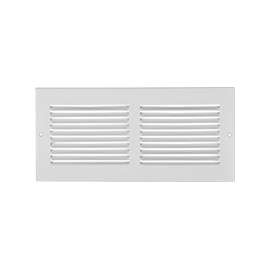 Imperial RG0375 Sidewall Grille, 13-1/4 in L, 5-1/4 in W, Steel, White