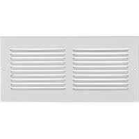 Imperial RG0513 Sidewall Grille, 25-1/4 in L, 7-1/4 in W, Steel, White