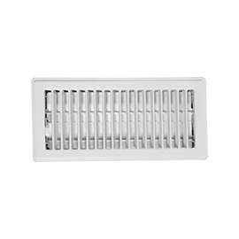 Imperial RG0223 Floor Register, 4-1/4 in L, 11-1/4 in W, Steel, White