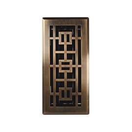 Imperial RG3283 Floor Register, 4 in H x 10 in W Duct Opening, 1.5 mm Stamped Steel