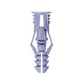 COBRA ANCHORS 172S Wall Anchor, Polyethylene, Chrome, 46 lb