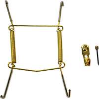 ProSource PH-122048-PS Plate Hanger, Brass, Polished Brass, 30 lb