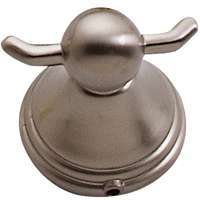 Boston Harbor L9353-13-12 Double Robe Hook, 2-Hook, Zinc, Brushed Nickel, Wall Mounting