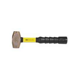 Brass Sledge Hammers, 4 lb, 12 in SG Grip Handle