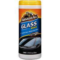 Armor All 10865-4 Glass Wipes, Clear, 25 Carton