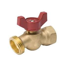 B & K 102-453HN Hose Bibb, 1/2 x 1/2 in Connection, FPT x Male Hose, 125 psi Pressure, Brass Body, Antique