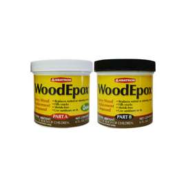 ABATRON WoodEpox WEAB6OR Wood Restoration System, Paste, Slight Ammonia, Tan/White, 12 oz