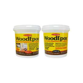 ABATRON WoodEpox WE2PKR Wood Restoration System, Paste, Slight Ammonia, Tan/White, 2 pt