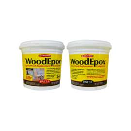 ABATRON WoodEpox WE2GKR Wood Restoration System, Paste, Slight Ammonia, Tan/White, 2 gal