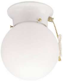 6" WHT Ceil Fixture