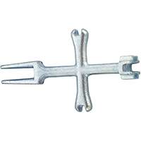 ProSource T148-3L Plug Wrench, 6 in L, Iron, Zinc Plated