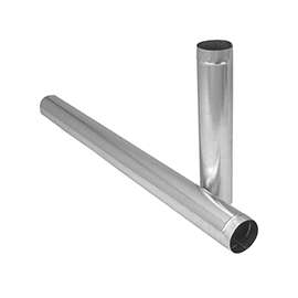 Imperial GV0367 Duct Pipe, 5 in Dia, 24 in L, 26 Gauge, Galvanized Steel, Galvanized