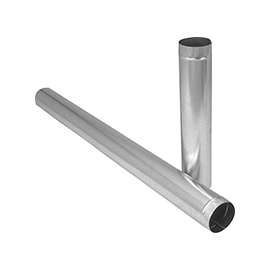 Imperial GV0362-A Round Pipe, 4 in Dia, 60 in L, 30 ga Gauge, Steel