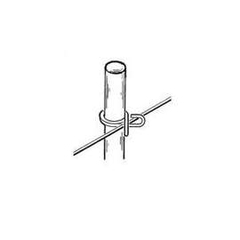 Parmak 764 Rod Post, 54 in OAH, Fiberglass, Gray