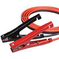 ProSource Booster Cable, 6 AWG Wire, 4-Conductor, Clamp, Clamp, Stranded, Red/Black Sheath