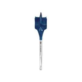 Bosch Daredevil DSB1017 Spade Drill Bit, 1-1/4 in Dia, 6 in OAL, 1-Flute, 1/4 in Dia Shank, Hex Shank