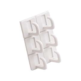 ProSource PH-122299-PS Cup Hook, 100 g, 1-Hook, Plastic, White, White